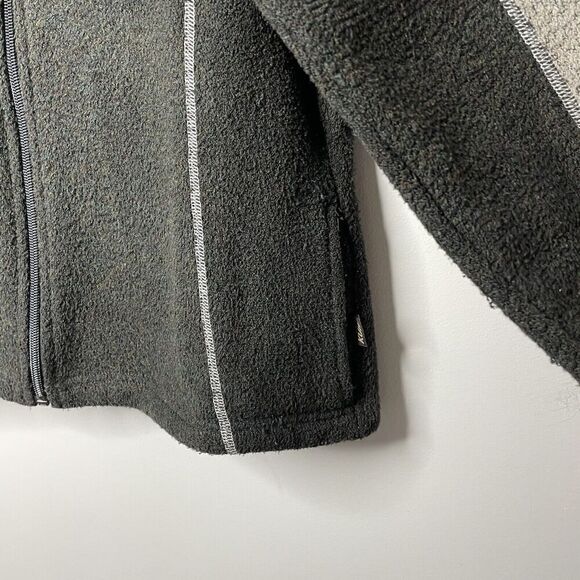 KUHL Alfpaca Fleece Jacket Women Medium Full Zip Brown Green Gorpcore Outdoor - Picture 7 of 13